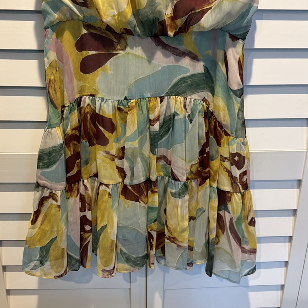 Ted Baker Pre Loved Ellain button up printed sleeveless Dress. Size 3 = US 6-8 - Picture 11 of 13